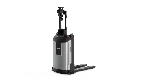 华睿科技：窄通道堆高式叉取型AMR（RTA-FD150D-L-H160-3L2T-422）