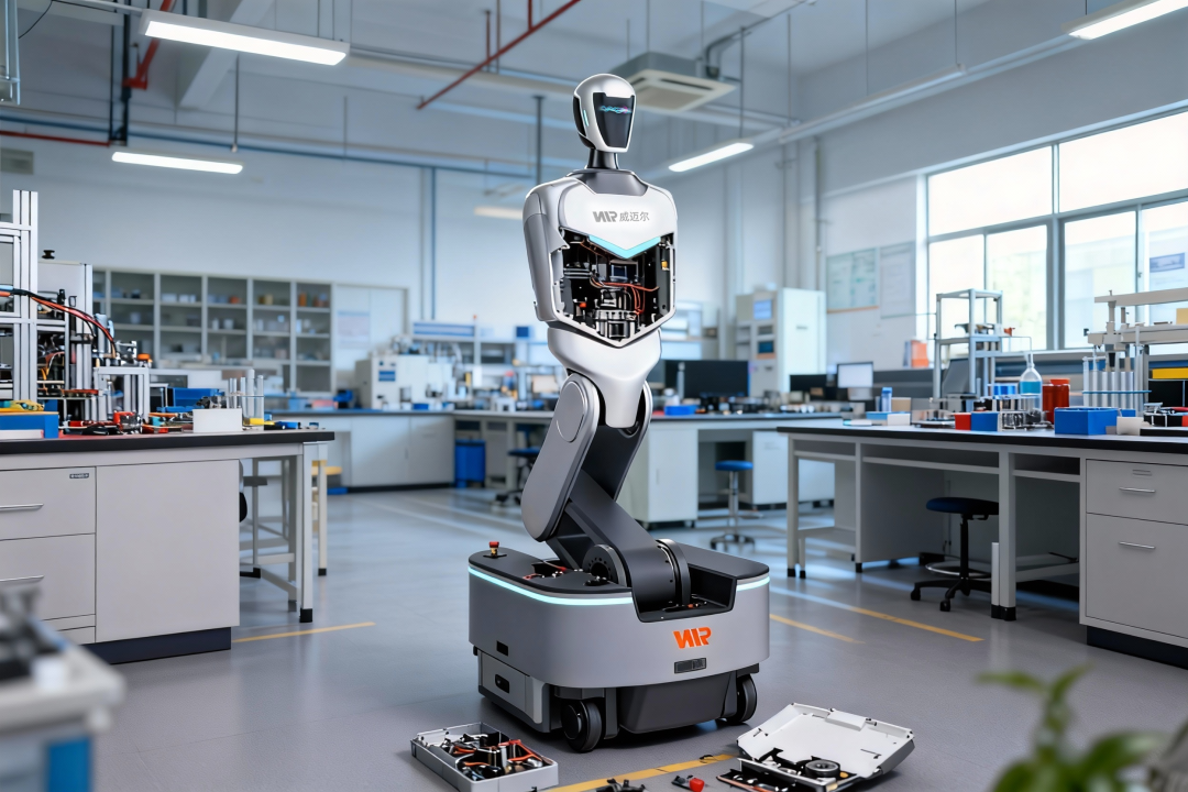 蓝芯机器人子公司威迈尔VMR重磅发布H6系列人形机器人专用全向底盘